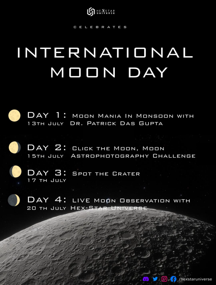 [India] International Moon Day by HexStar Universe International